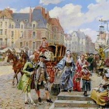 Схема вышивки «In der Stadt»