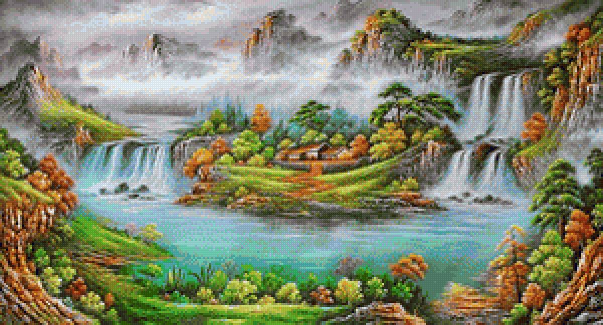 Mountain River - landscape - предпросмотр