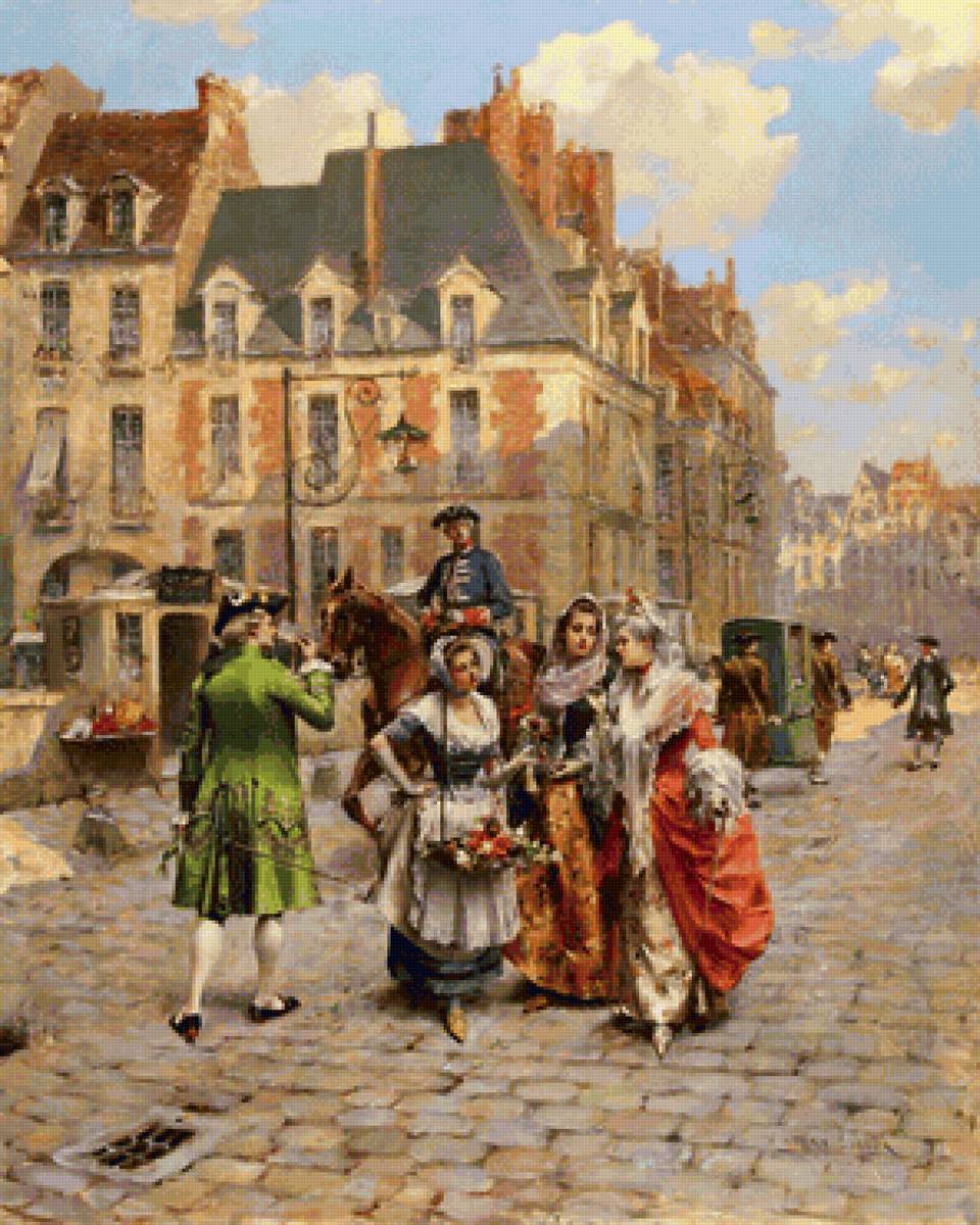 Франция 18 19 веков. Henry Victor Lesur художник.