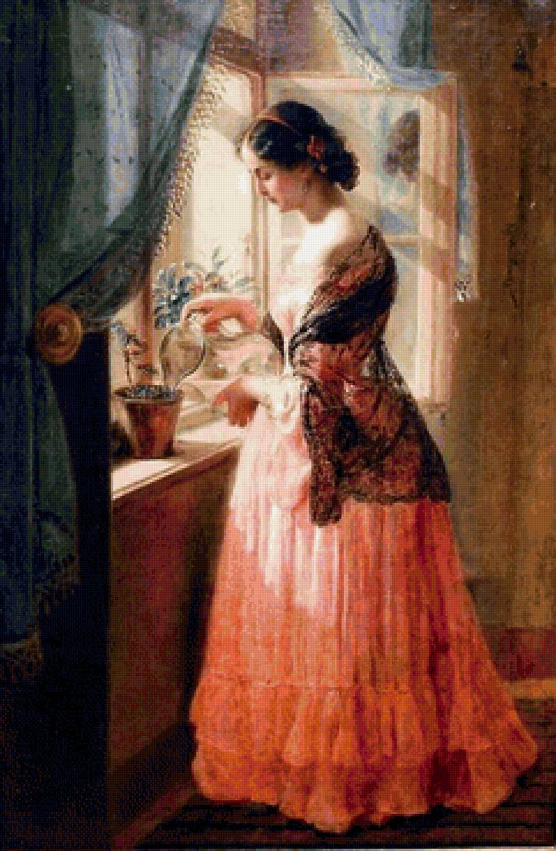 Am Fenster - картина - предпросмотр