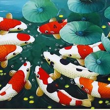 Схема вышивки «Lucky Koi Fish»