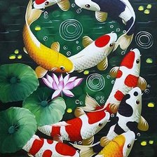 Схема вышивки «Lucky Koi Fish»
