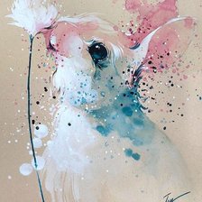 Схема вышивки «Заяц»