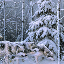 Схема вышивки «зима»