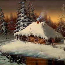 Схема вышивки «вечер»