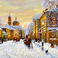 Схема вышивки «вечер»