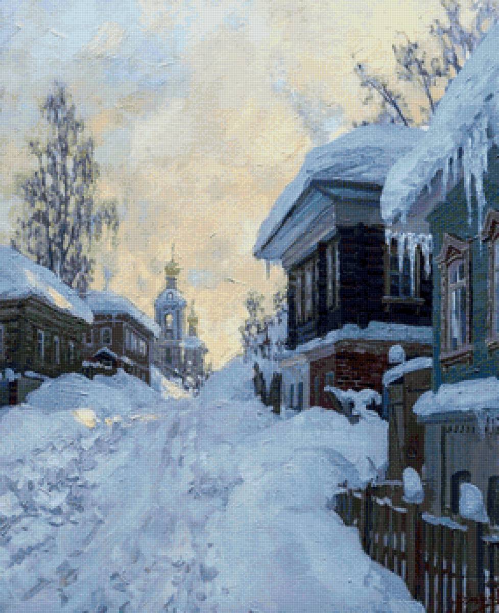 вечер - зима - предпросмотр