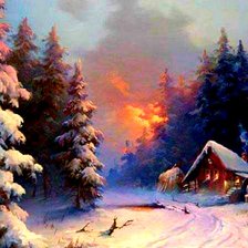 Оригинал схемы вышивки «закат» (№2291867)