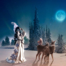 Схема вышивки «вечер»