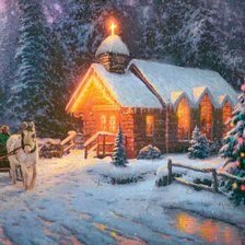 Оригинал схемы вышивки «вечер» (№2291876)