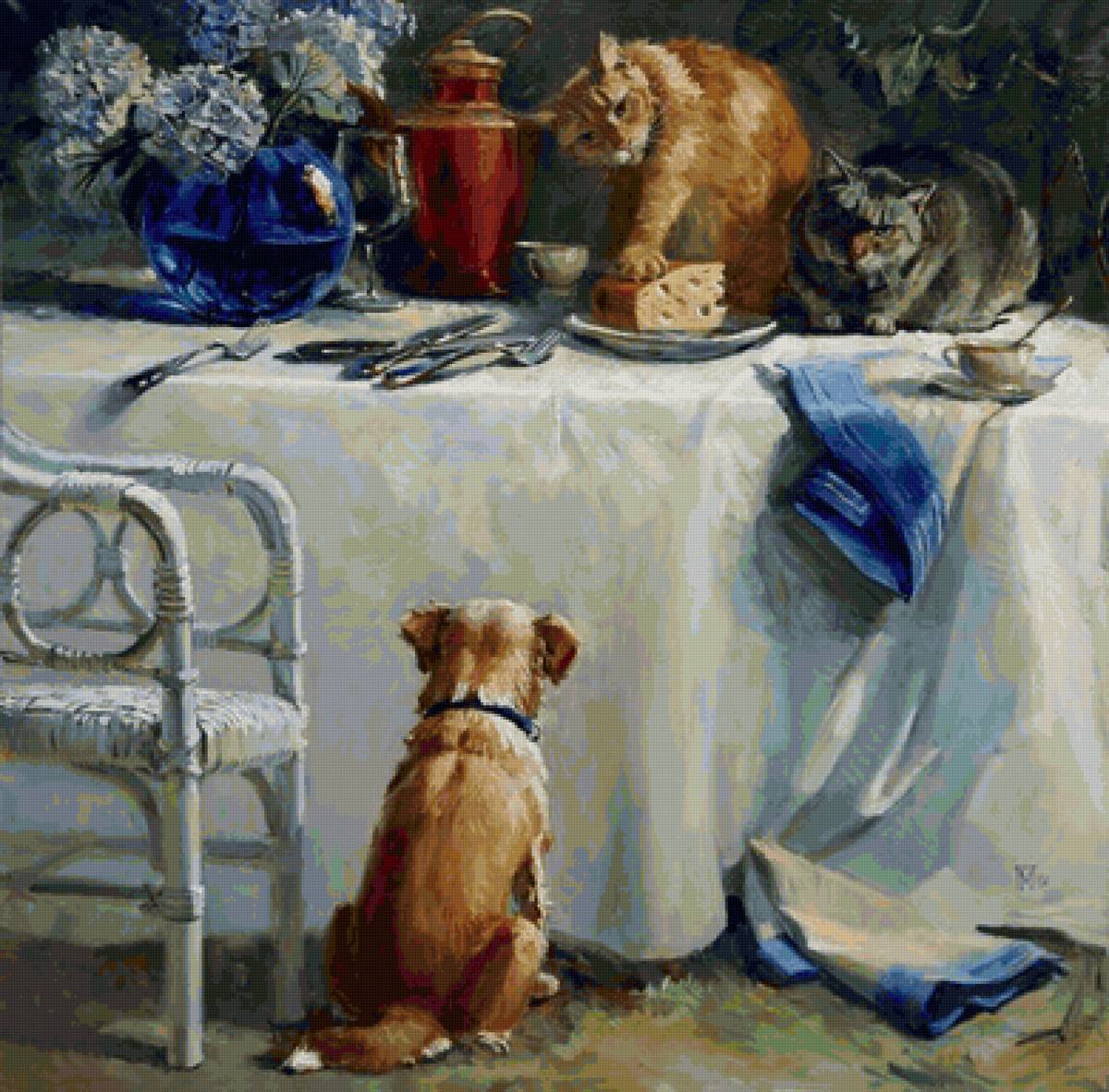 каждому свое  худ М.Павлова - животные, коты - предпросмотр