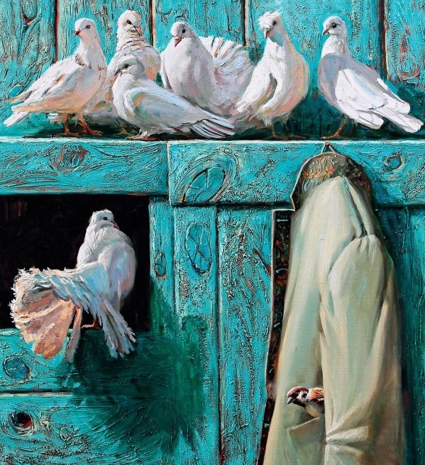 голуби худ. М.Павлова - голуби - оригинал