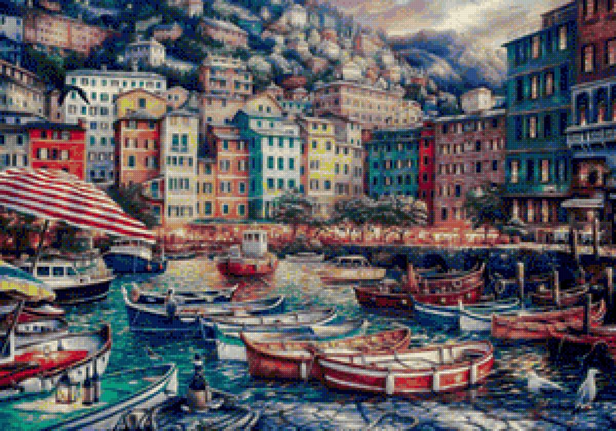 Italy Landscape - painting, chuck pinson, landscape - предпросмотр
