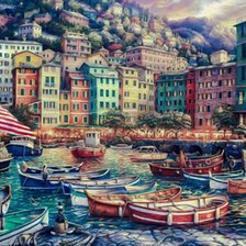 Схема вышивки «Italy Landscape»