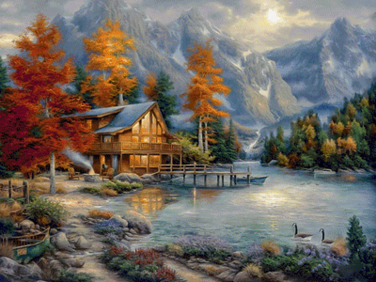 Mountain Landscape - chuck pinson, painting, landscape - оригинал