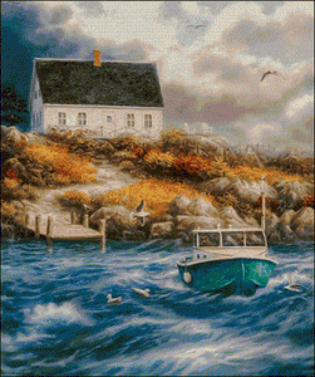 Afternoon Wave - seaside, painting, chuck pinson - предпросмотр