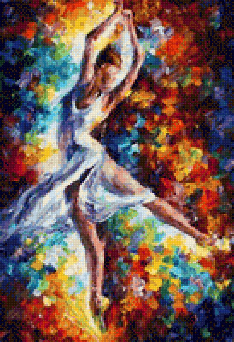 Candle Fire Dance - leonid afremov, dance - предпросмотр