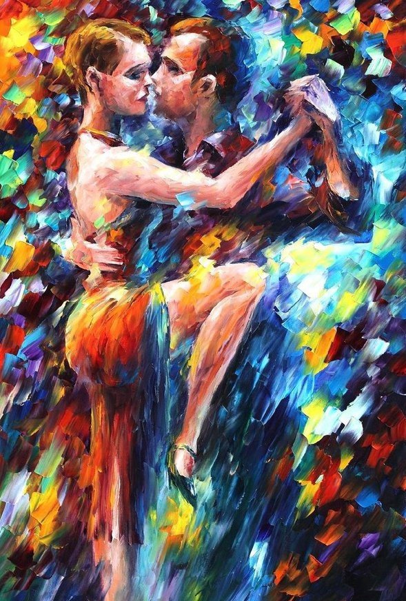 Tango - dance, leonid afremov - оригинал