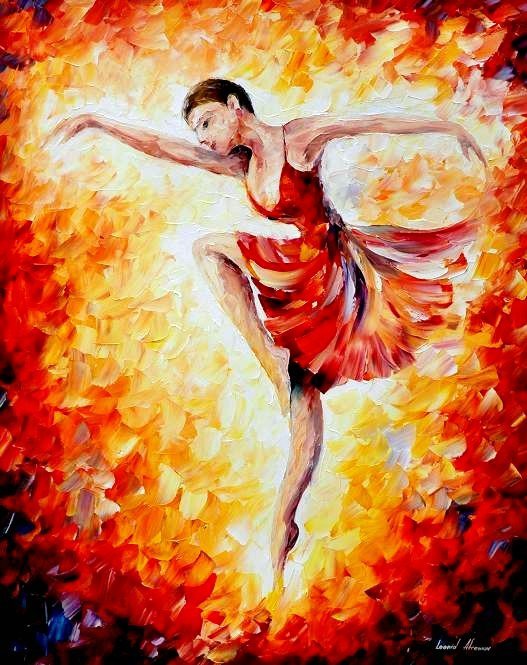 The Dancer - dance, leonid afremov - оригинал
