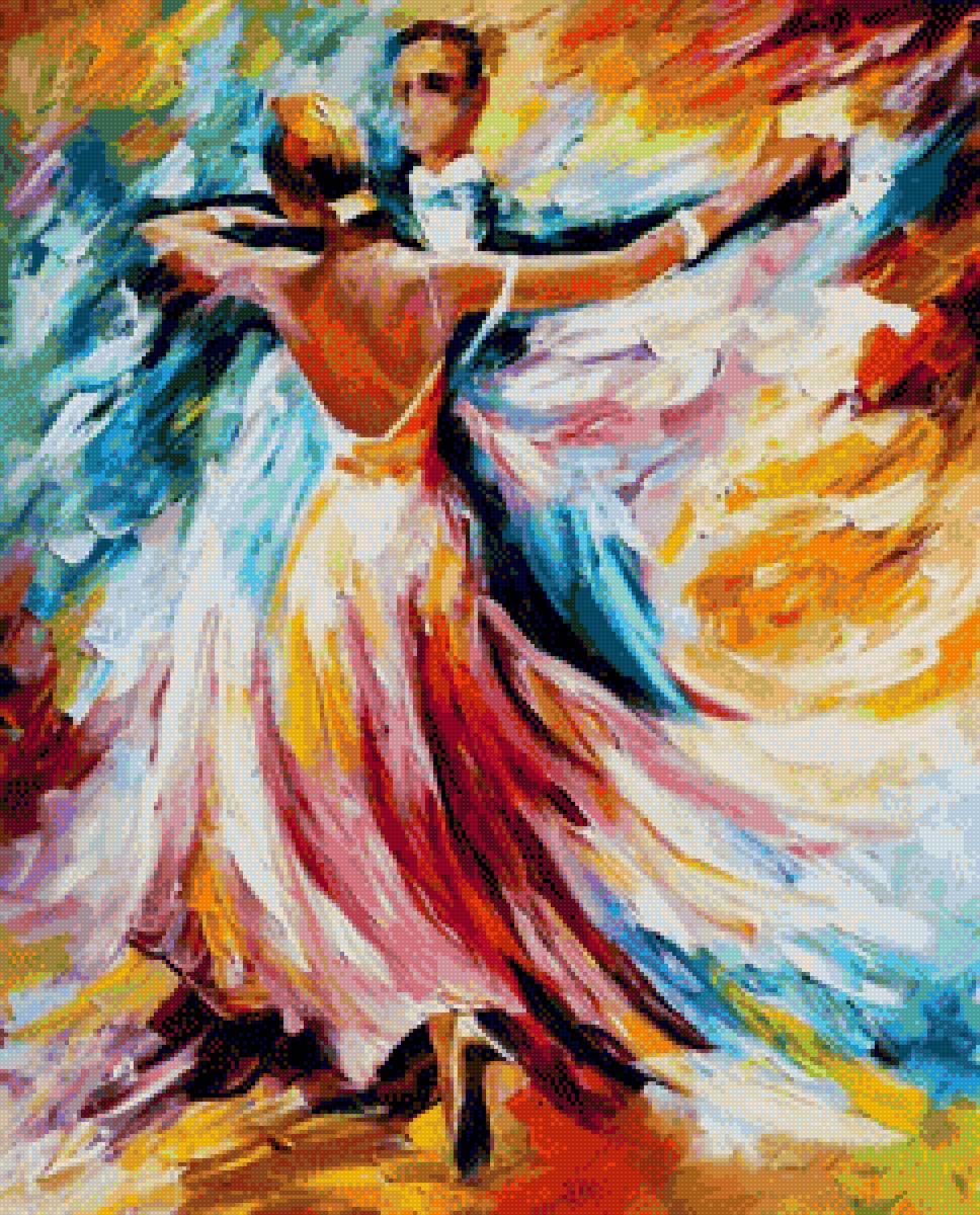 Delightful Waltz - dance, leonid afremov - предпросмотр