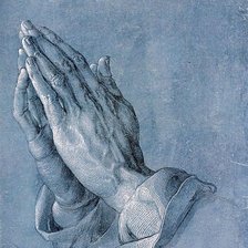 Оригинал схемы вышивки «Альбрехт Дюрер /Руки молящегося.» (№2292730)
