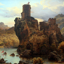 Схема вышивки «Пейзаж»