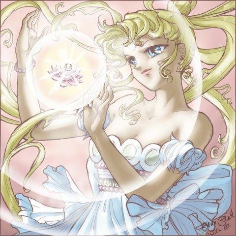 Серебренный кристалл - сейлор мун. луна в матроске. серинити. - оригинал