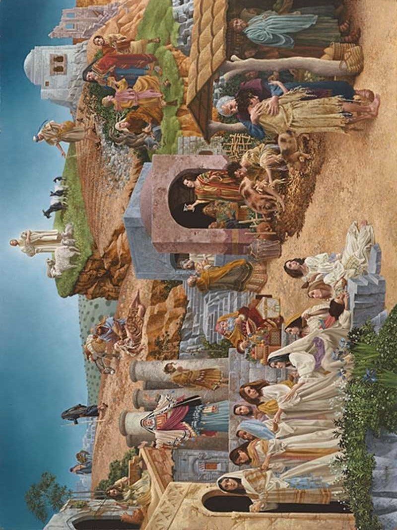 ДЖЕЙМС КРИСТЕНСЕН. ДОБРЫЙ САМАРИТЯНИН - картины, религия - оригинал