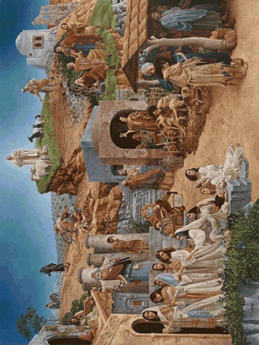 ДЖЕЙМС КРИСТЕНСЕН. ДОБРЫЙ САМАРИТЯНИН - картины, религия - предпросмотр