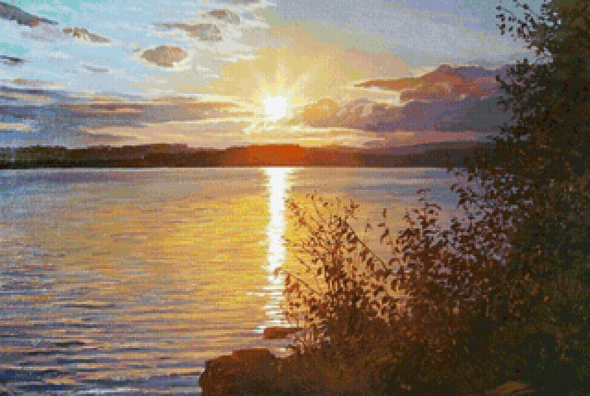 закат - картина - предпросмотр