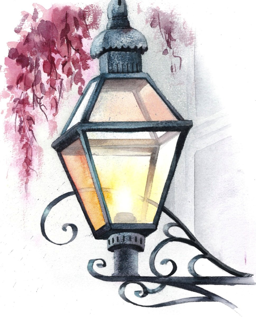 фонарь - картина - оригинал