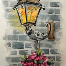 Схема вышивки «фонарь»