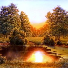 Схема вышивки «вечер»