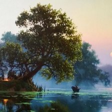 Схема вышивки «вечер»