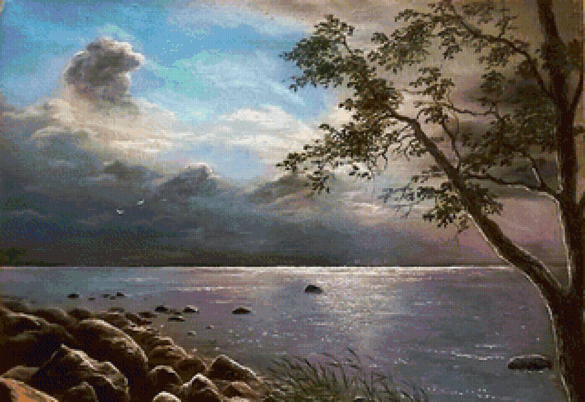 вечер - картина - предпросмотр