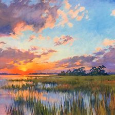 Схема вышивки «вечер»