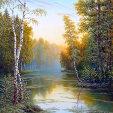 Схема вышивки «вечер»