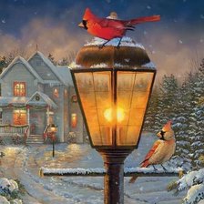 Схема вышивки «вечер»