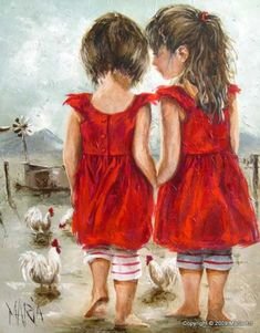friends - red dress, friends, girls - оригинал