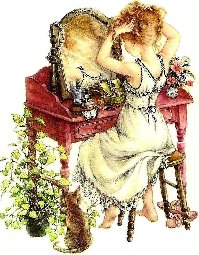 У зеркала - оригинал