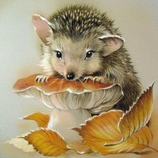 Схема вышивки «Ёжик»