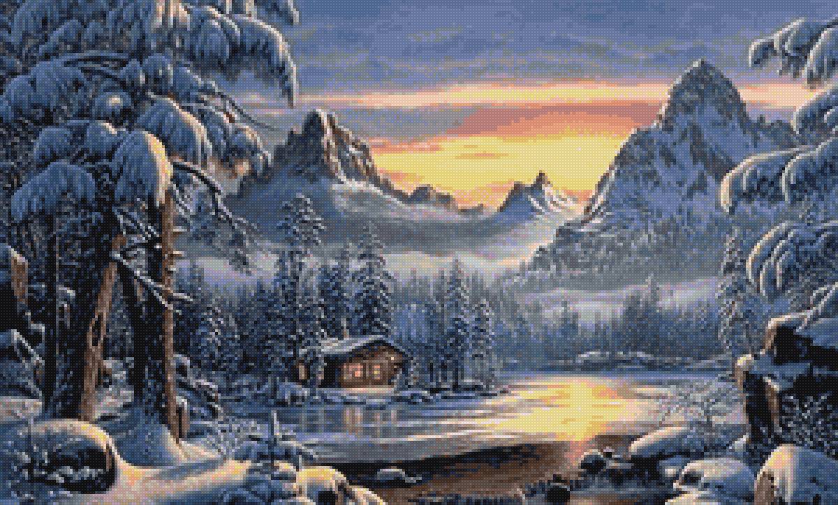 зимний пейзаж - denecs - предпросмотр