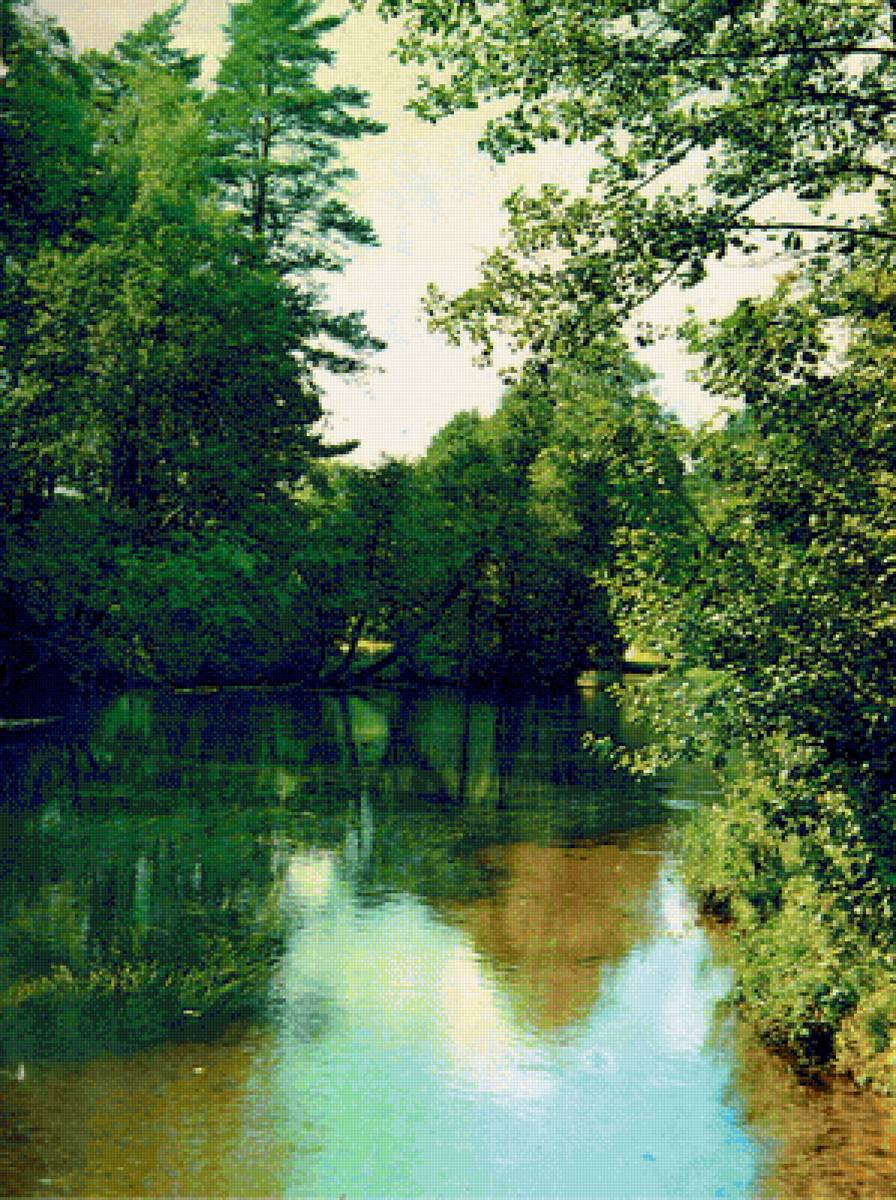 Тихий уголок - лес, пейзаж, река, природа - предпросмотр