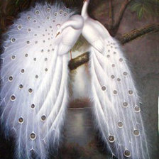 Схема вышивки «White Peacocks»