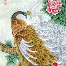 Оригинал схемы вышивки «Peacocks» (№2294953)