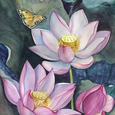 Схема вышивки «Лотос»