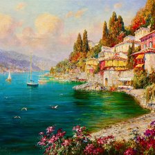 Схема вышивки «Ю.Обуховский. Италия»