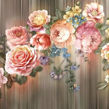 Схема вышивки «цветы»