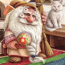 Схема вышивки «Домовой»