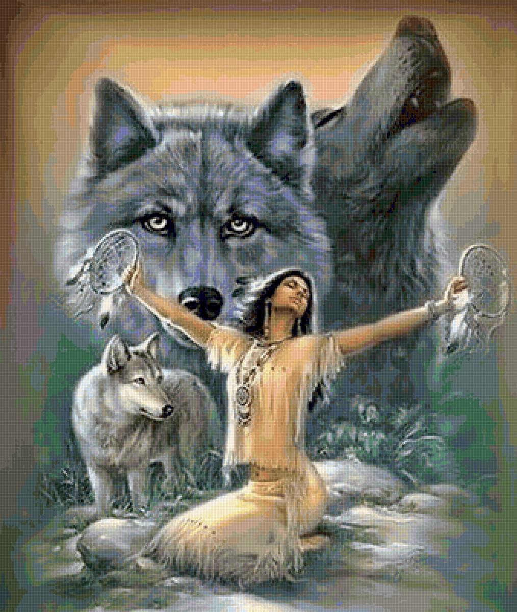 Wolf's family 2 - животные, люди - предпросмотр